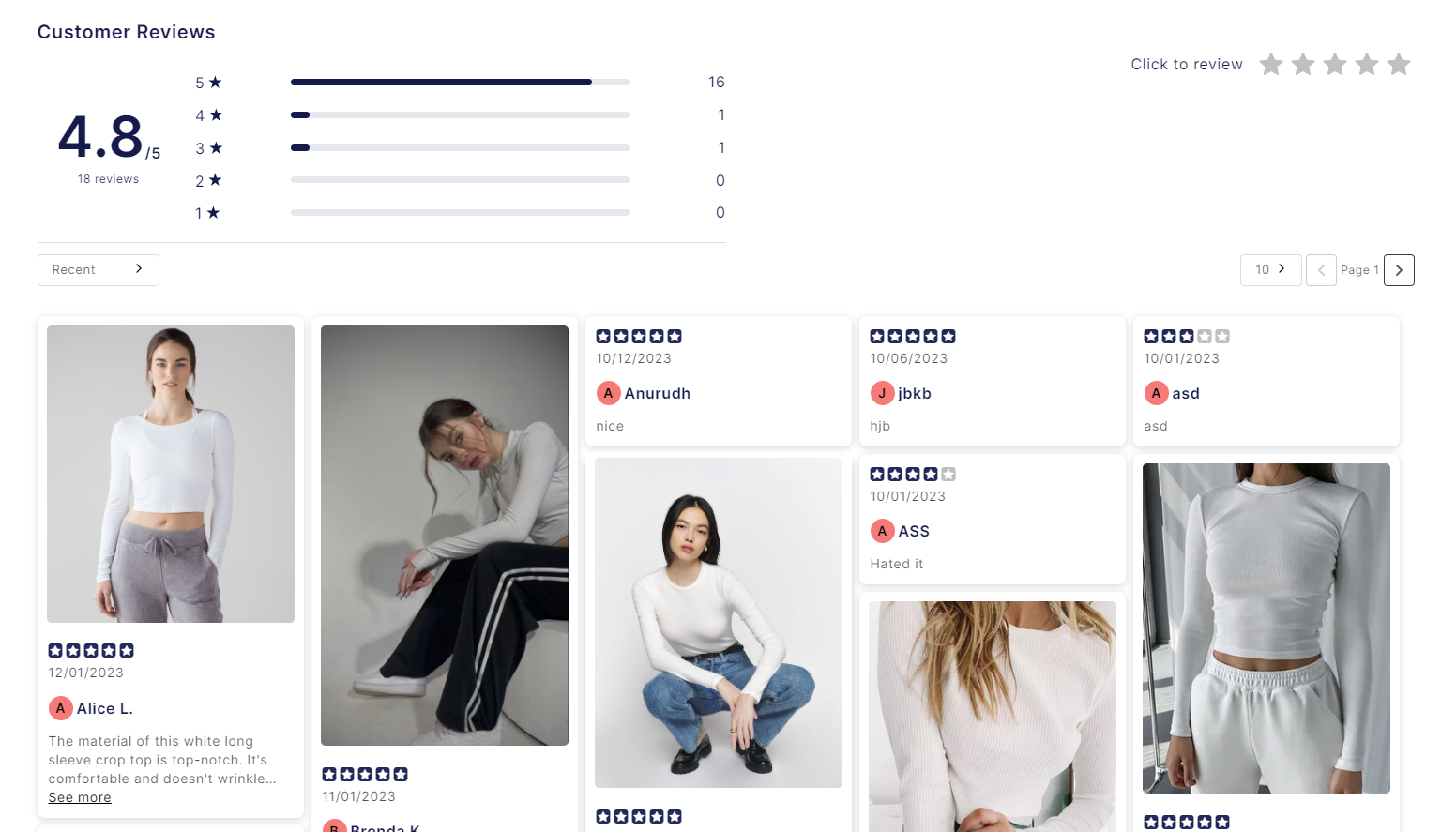 Product Reviews app shopify